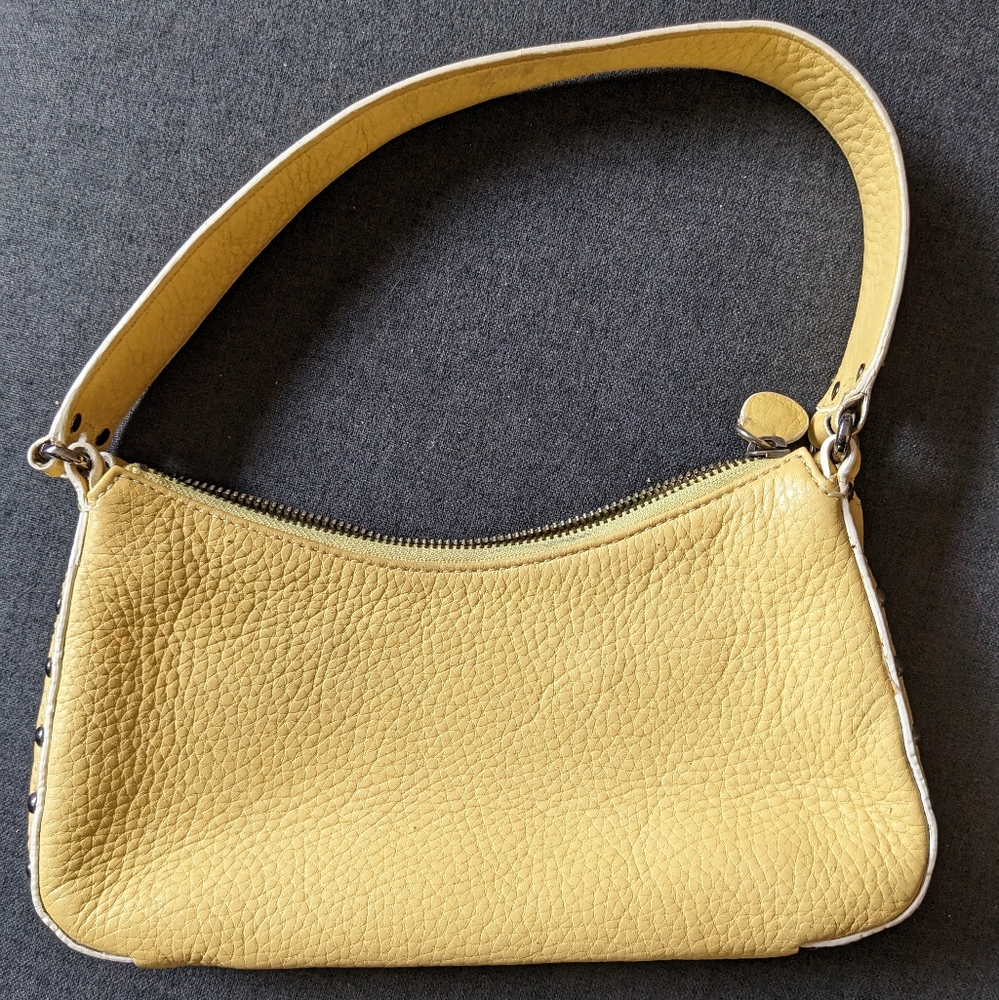Cole Haan Yellow Village SP05 Small Studded Leather Purse